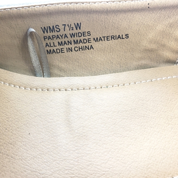 Report Papaya Gray, Slip On, Square Toe, Chain Detail Loafers. Women's Size 7.5W - Picture 10 of 11